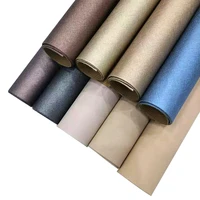 xht 41271 textured embossed solid matte color pu faux leatherette fabric for making diy accessoriesearringsewing 30135cm