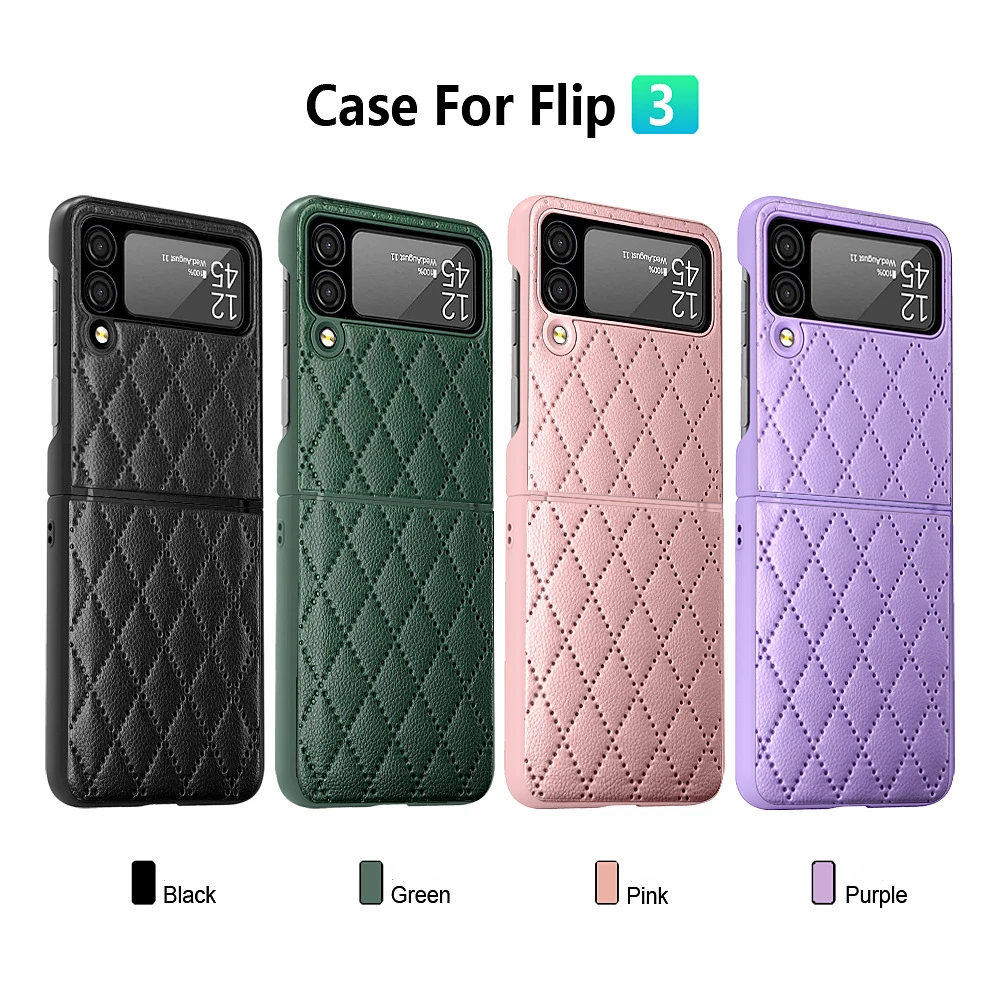 

Чехол для Samsung Galaxy Z Flip3, чехол для телефона с алмазными петлями из ТПУ