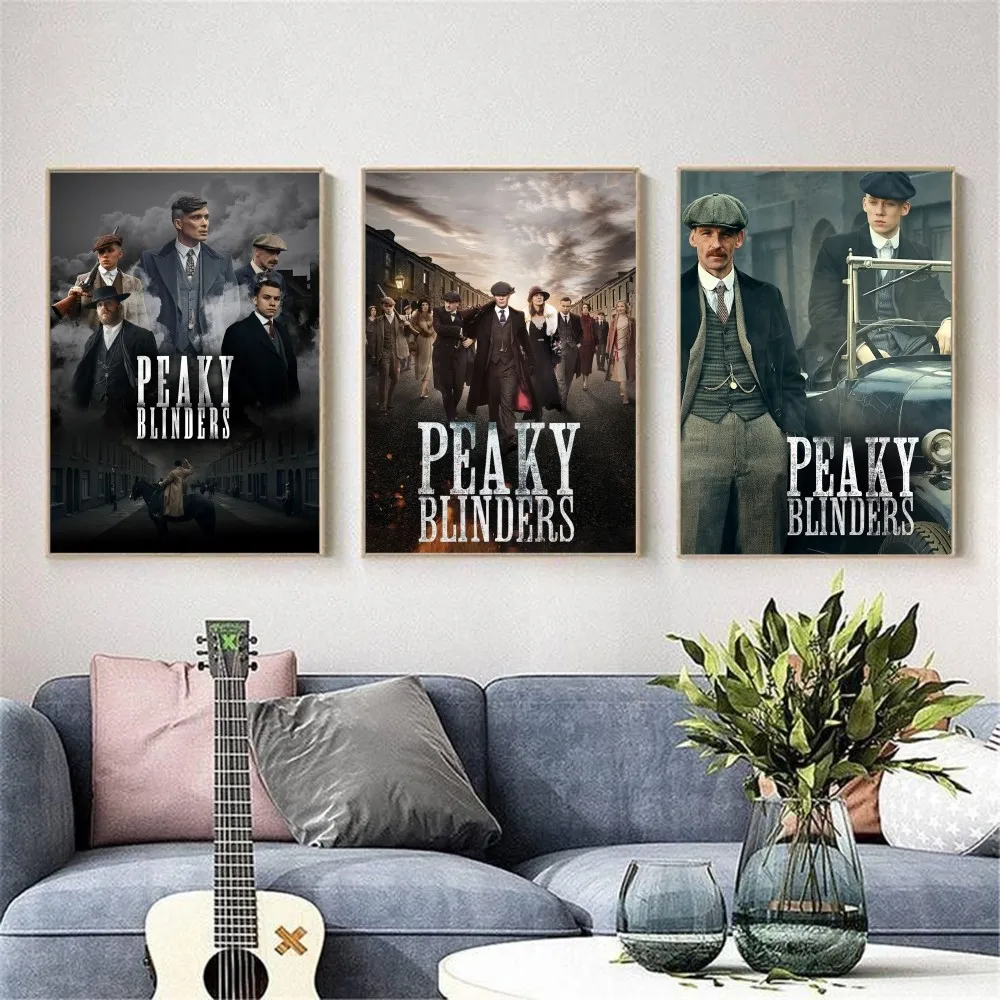 P-Peaky B- Blinders ТВ-плакат HD арт липкая стена водонепроницаемый дом гостиная спальня