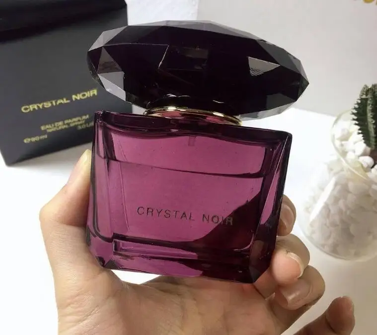 

High quality brand women perfume crystal noir long lasting natural taste with atomizer for men fragrances