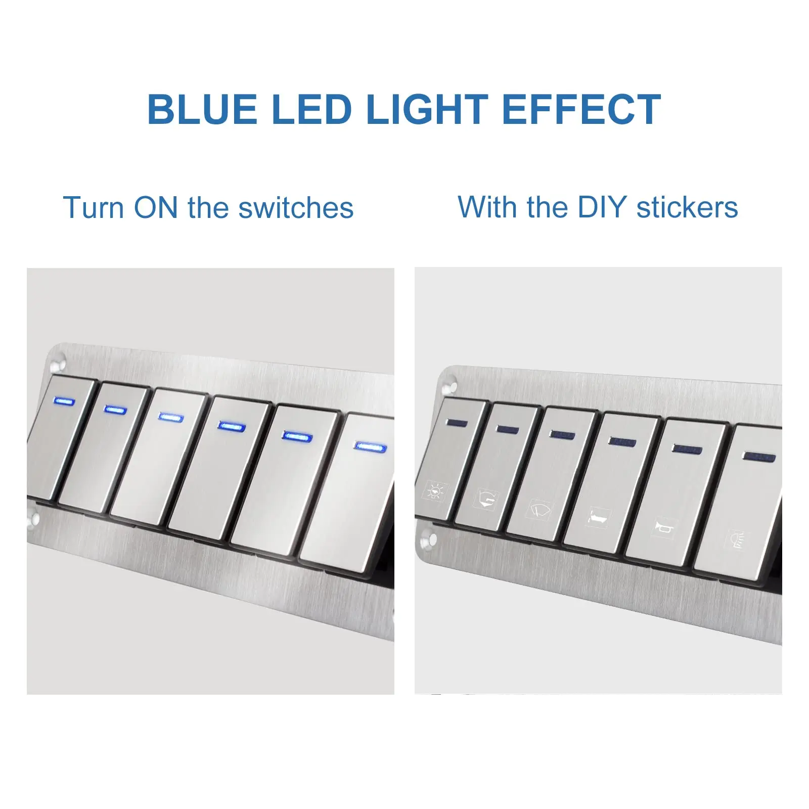 Высококачественная прочная металлическая панель переключателя 2-8 лодки