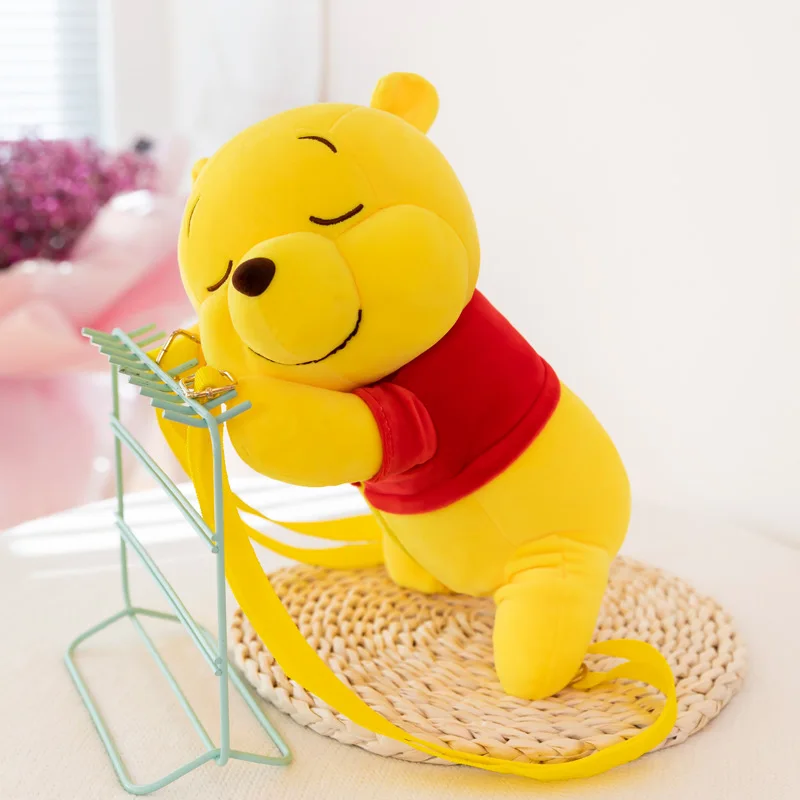 

Cartoon Anime Children's Kawaii Pooh Bear Backpack Plush Messenger Bag for Children's Birthday Gifts