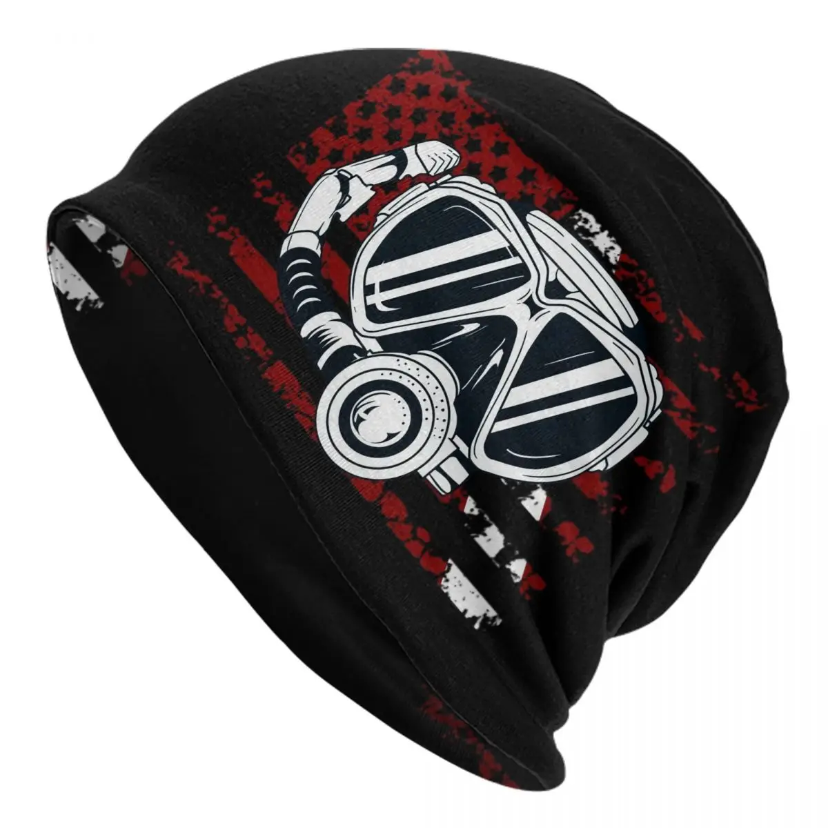 

Fashion American Flag Scuba Diving Gift Bonnet Knit Hat Merch Autumn Winter Warm Dive Flag Skullies Beanies For Man