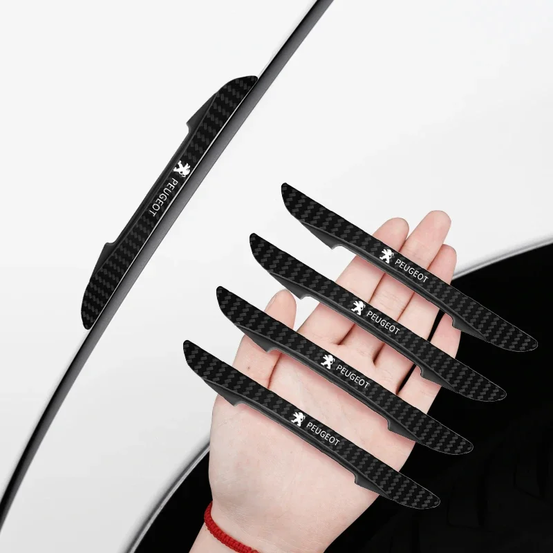 4 шт. защитная наклейка на бампер автомобиля боковая кромка двери для PEUGEOT 106 206 306