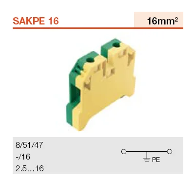 1 шт. WEDLLMULER SAKPE16 16EK16/35 1256990000