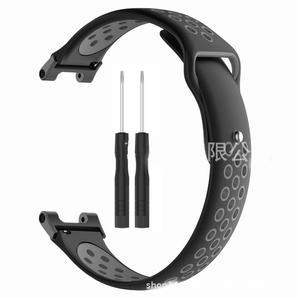 Breathable Silicone Strap For Amazfit T Rex 2 Smart Watch Band Black Metal Connector Bracelet For Xiaomi Amazfit T-Rex/T-Rex Pro