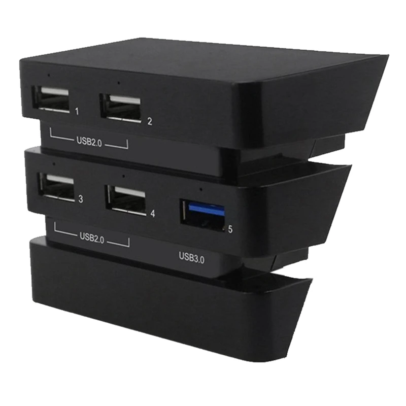 

USB HUB Extended 3.0 High Speed & Four 2.0 USB Ports Expansion Hub For Playstation 4 Pro Gaming Console
