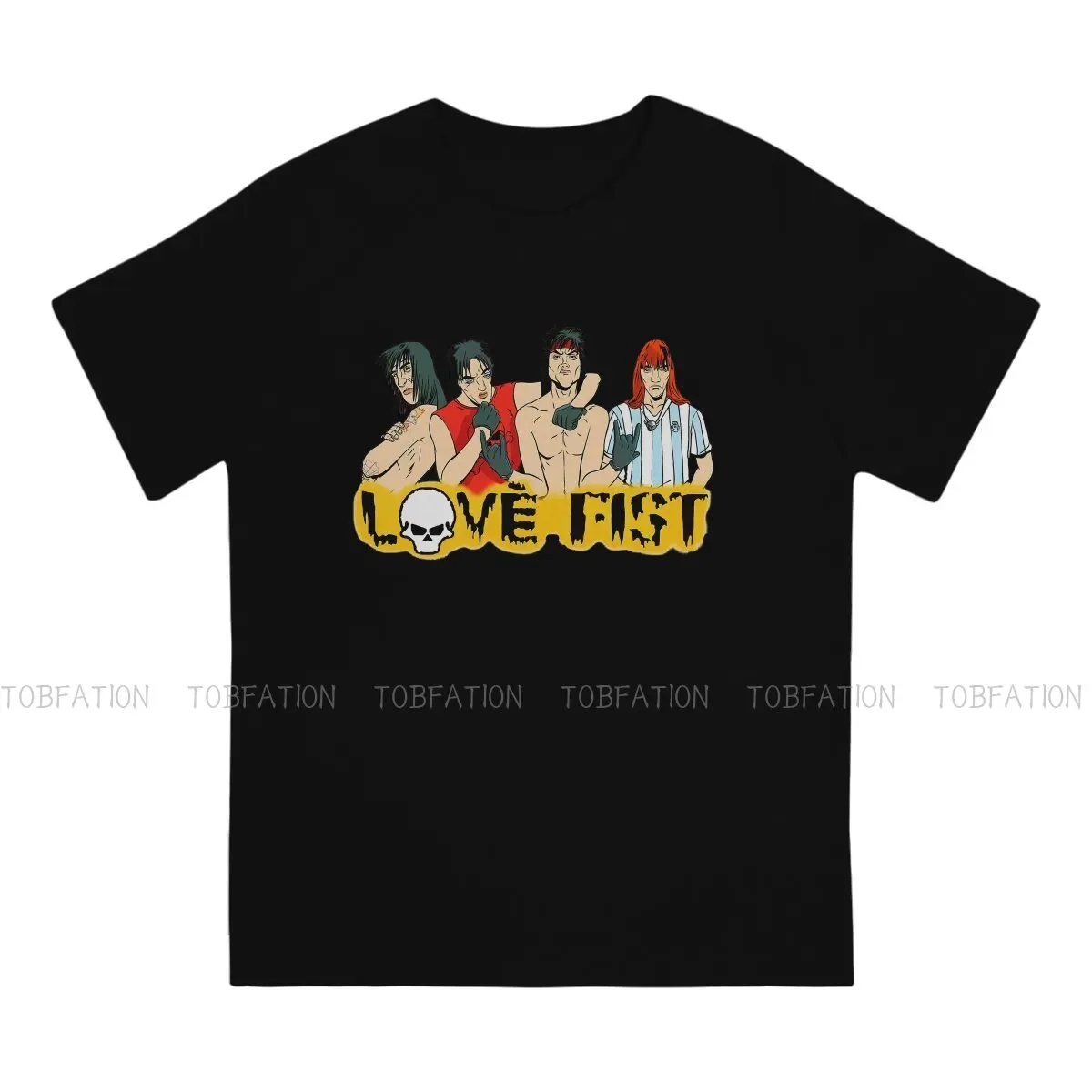 Футболка Grand Theft Auto AdventureVideo с надписью Love Fist винтажная Мужская футболка гранж топы