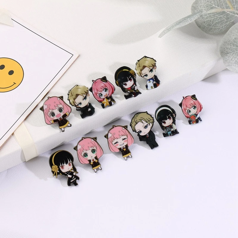

Anime Spy X Family Badge Brooch Pin Cospaly Loid Anya Yor Acrylic Brooch Badges For Clothes Bags Backpack Decoration Fans Gifts