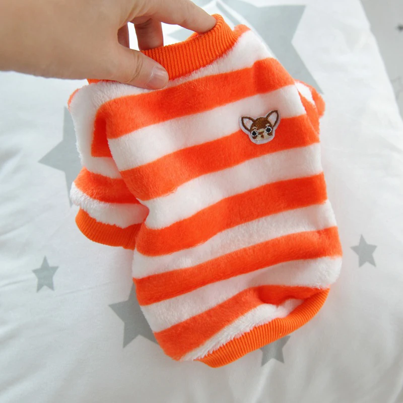 

Warm Fleece Pet Clothes Cute Fruit Print Coat Small Medium Dog Cat Shirt Jacket Teddy French Bulldog Chihuahua Winter Outfit