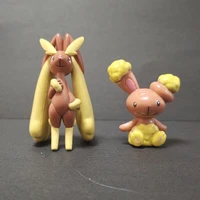 pokemon tomy mc pikachu buneary lopunn action figure model toy collect desktop ornament