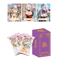 anime girl stunner hr goddess collection card genshin impact role japanese anime peripheral zr rare cards boy favorites