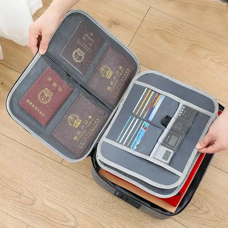 

Business Portable Document Storage Bag Office Large-capacity Briefcase Business Trip A4 Material Organize Package Accessories