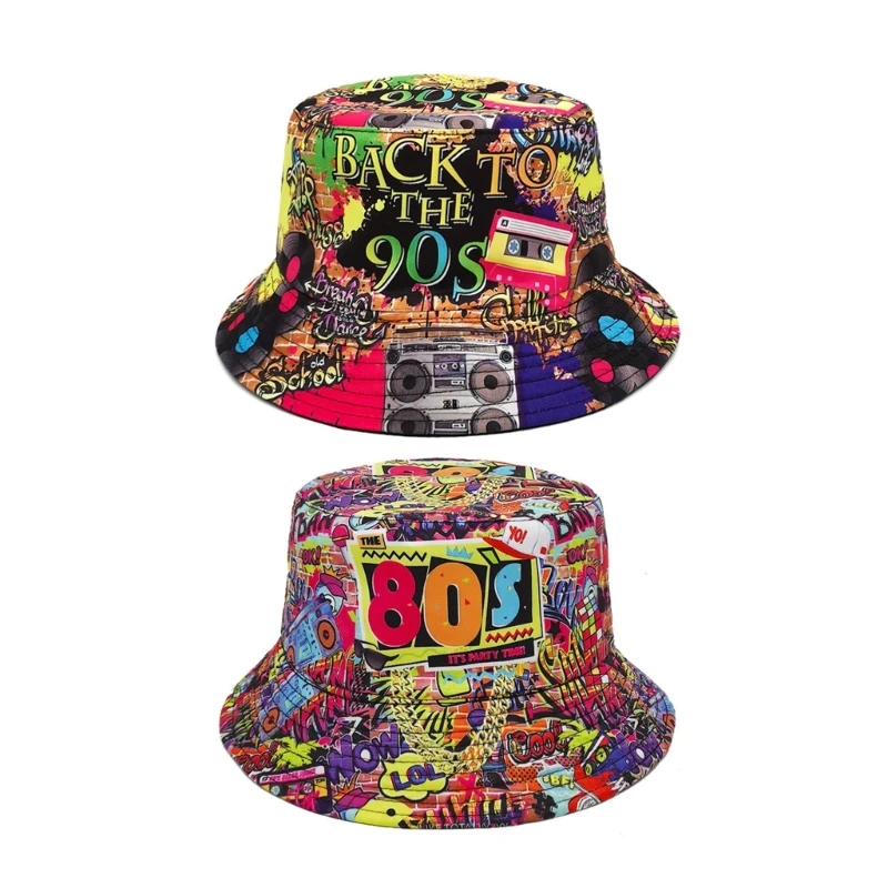 

Винтажная крутая шляпа в стиле хип-хоп, рыбацкая шляпа для подростков, мальчиков и девочек, праздничная шляпа 80-х, 90-х годов