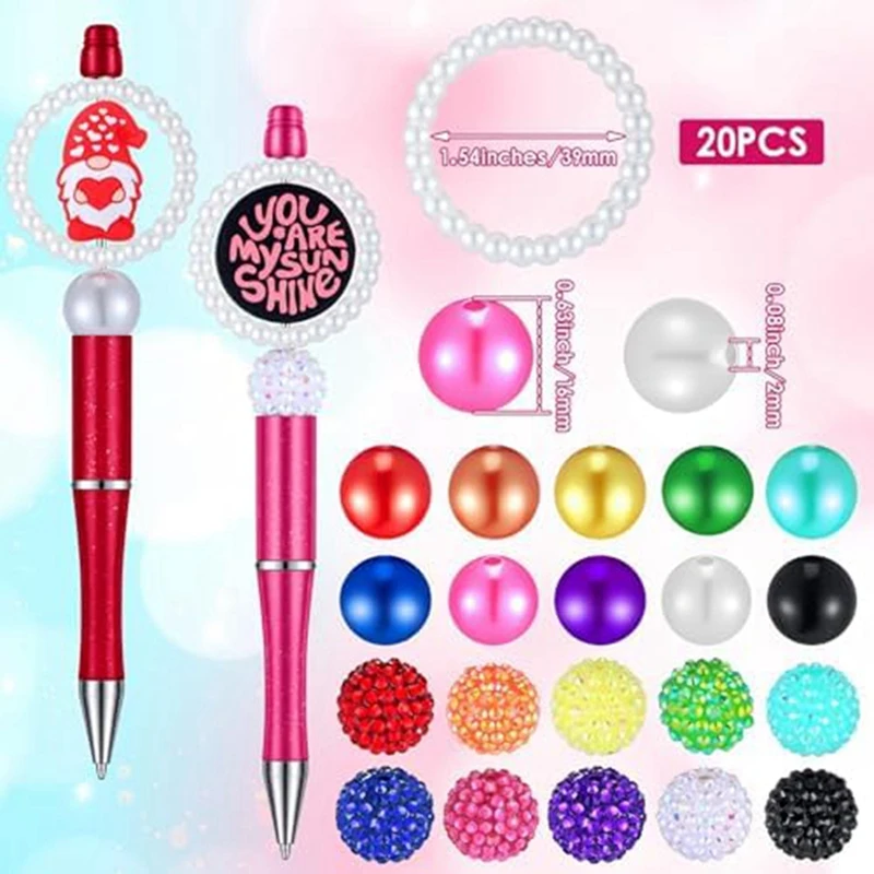 Ручки из бисера объемные акриловые бусины уплотнительные кольца и черные