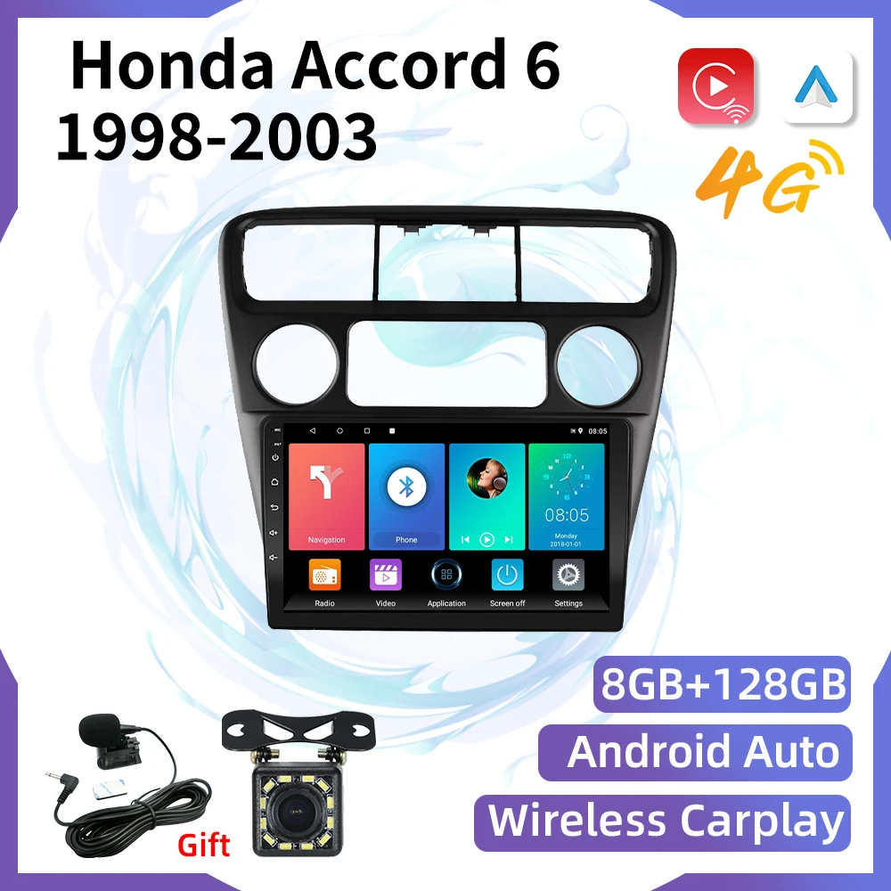

2Din Android Car Stereo for Honda Accord 6 1998 - 2003 Car Radio Multimedia Player Navigation GPS Wifi FM BT Head Unit Autoradio