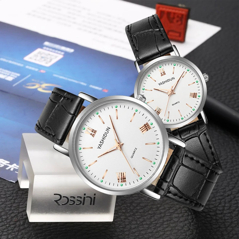 Preferential activities OEMG Men's and women's steel belt watch business luminous leisure belt student watch quartz men's watch