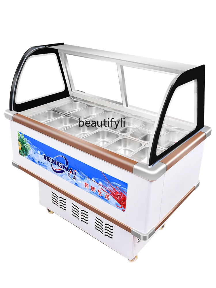 Хайнаньский шкаф для мороженого фруктовая рыбалка Ching Bo Leung 4 фруктового супа