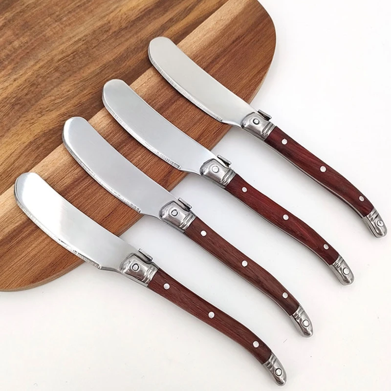 

Wood Handle Butter Spreader Unique Design Easy to Use and Clean Gift for Cooking
