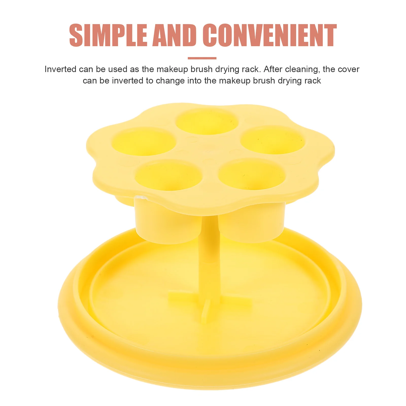 Кисть для теней век Скруббер Чаша чистки макияжа Подушка Желтый очиститель