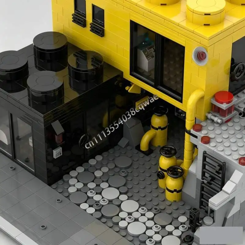 1168 деталей Blacktron Living Space MOC: Креативный научно-фантастический конструктор, футуристическая сборная модель-головоломка, коллекционная игрушка, подарки (art.: 3920dc19fee24) - 3920dc19fee24