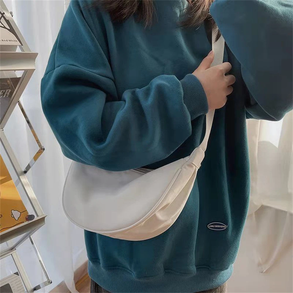 

Underarm Bag for Women Dumpling Shape Tote Bag Minimalist Solid Color Shoulder Bag Handbags Fashion Shopping Bag Adjustable Belt