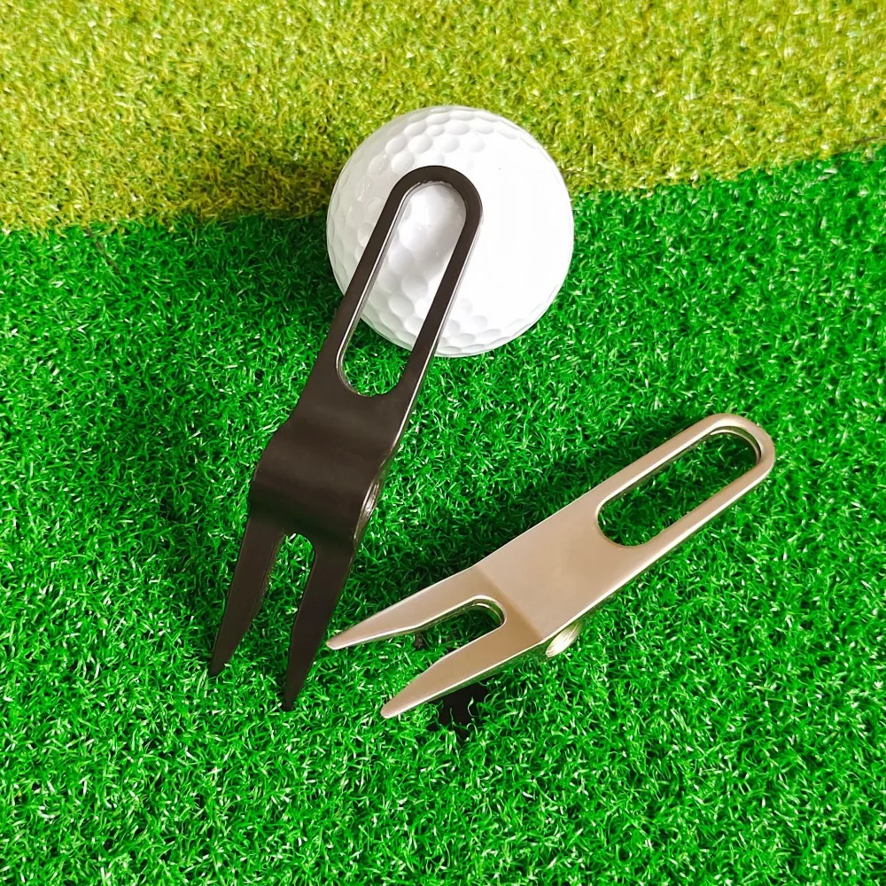 

Zinc Alloy Golf Divot Repair Tool Durable Lawn Maintenance Groove Clean Golf Green Fork Anti-scratch Ergonomic Golf Sports