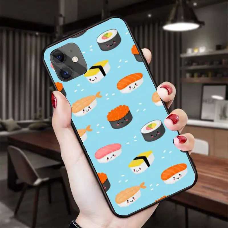 YNDFCNB чехол для телефона с иллюстрацией суши Iphone 11 12 13 Pro Max 5s 6s 7 8 Plus X Xr Xs Se 2020 Mini |