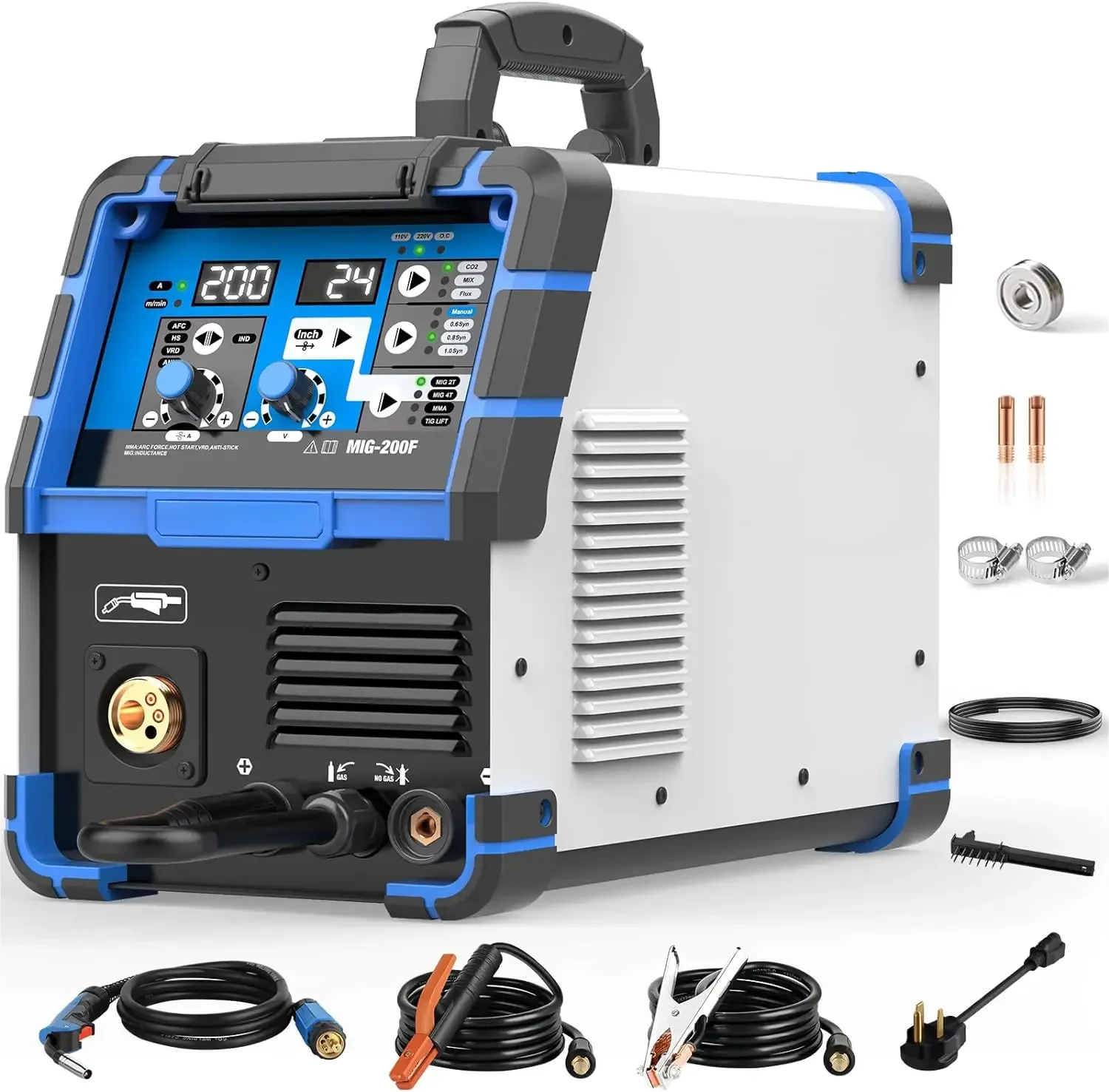 Сварочный аппарат MIG 200 А многопроцессный сварочный с двойным напряжением 110 В/220 В