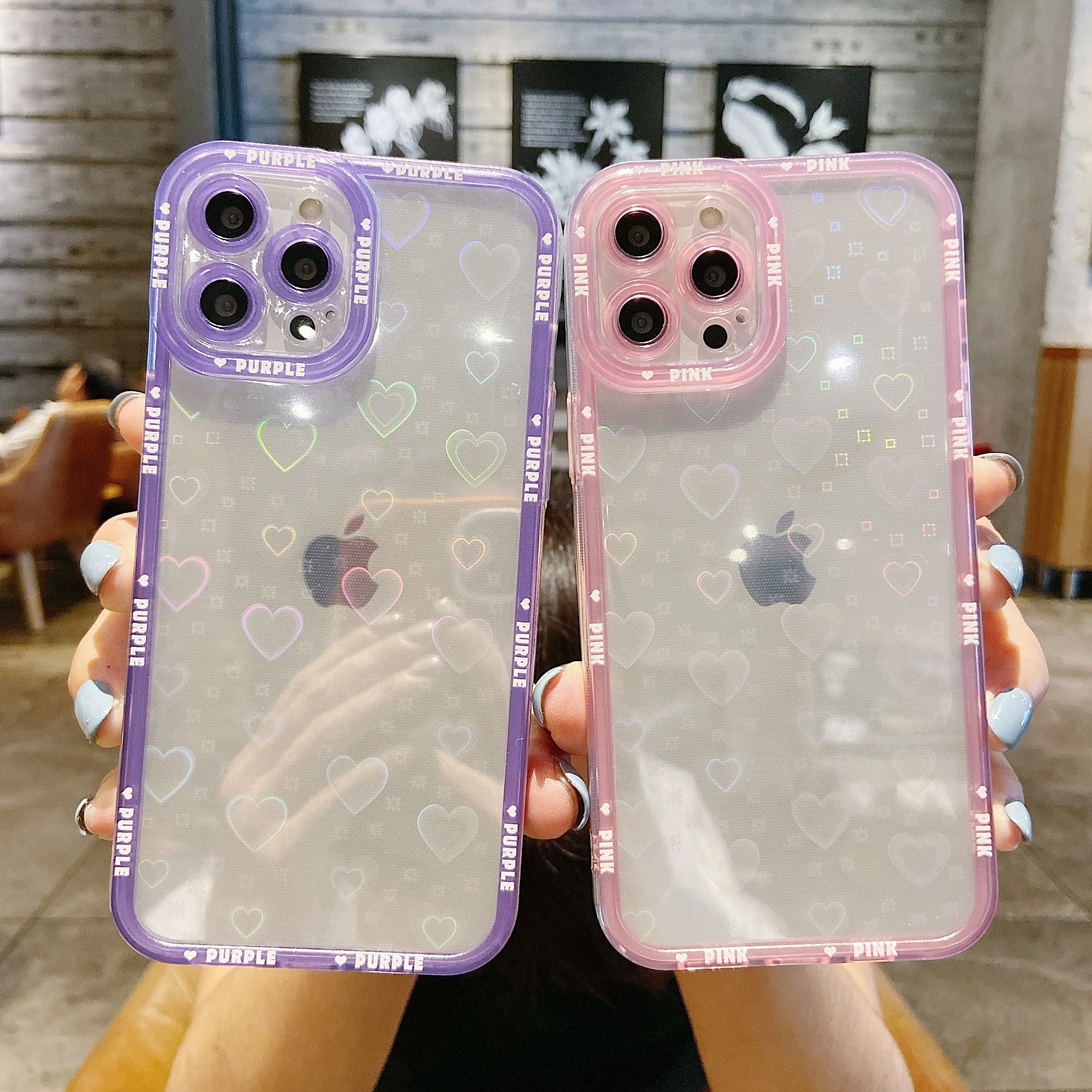 

Чехол для телефона moskado из ТПУ с надписью Love Laser для iphone 11 12 13 Pro Max X XR XS Max 7 8 Plus