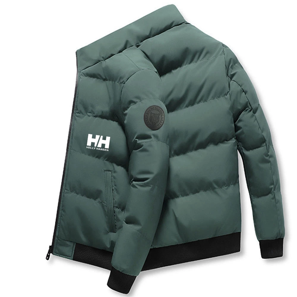 

HH2023 Winter Cold Coat Casual Men's Warm Jacket Down Cotton Filled Zipper Top Brand Standing Neck Letter Printing PARKA