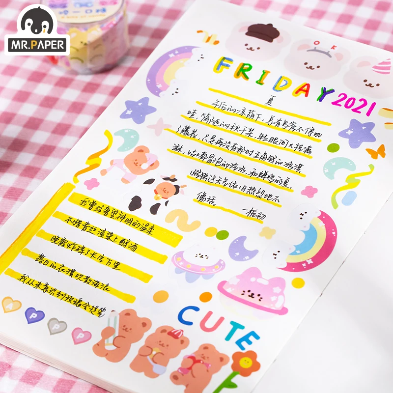 Набор для творчества Mr.Paper 12 видов конструкций в стиле ретро с длинным