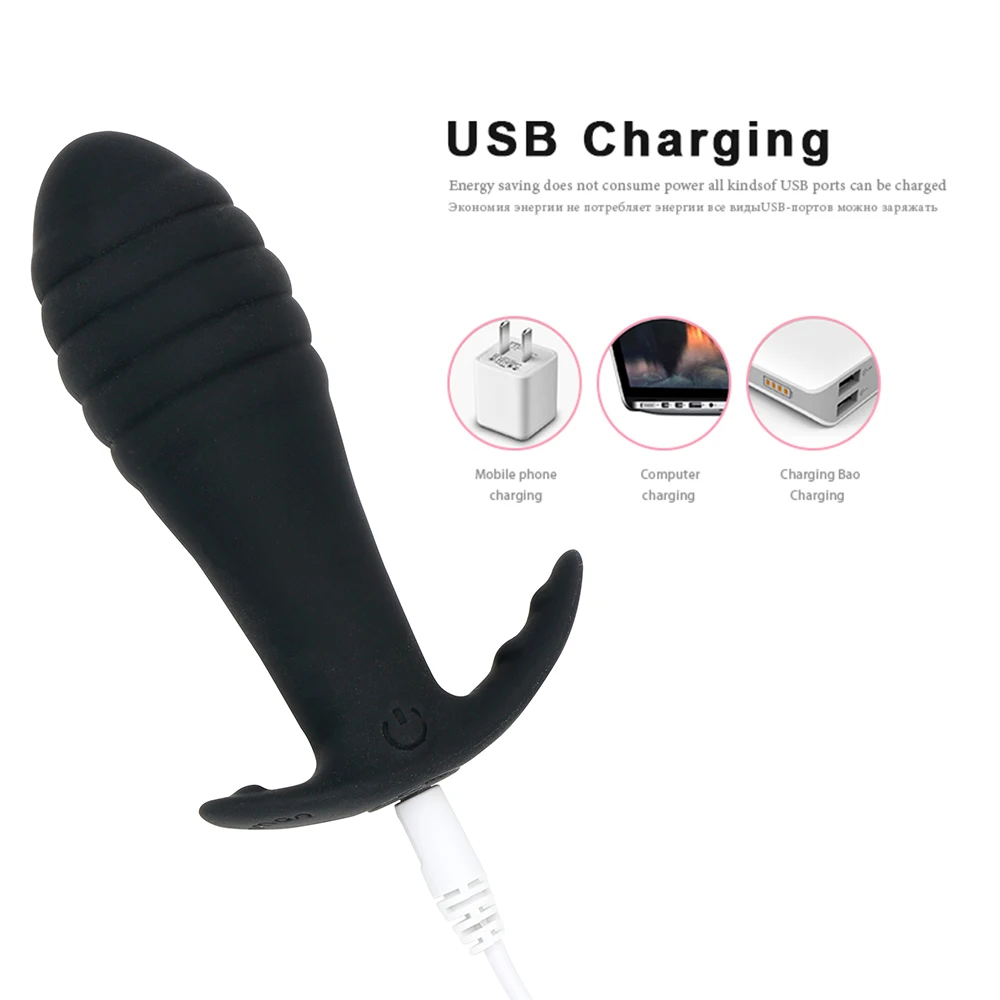 VATINE 10 Speeds Anal Plug Vibrator Sex Toys for Women Prostate Massage Anus Masturbator Butt | Красота и здоровье