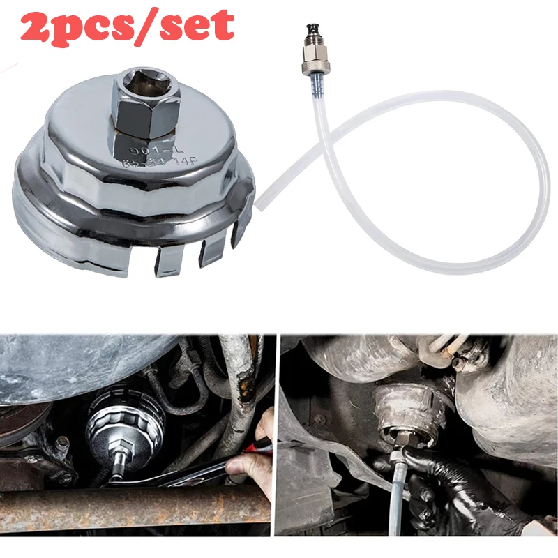 

MX Oil Filter Wrench and Drain Hose Tool Set Fits for Toyota & Lexus 2.0L - 5.7l Engines with Cartridge Style Oil Filter Systems
