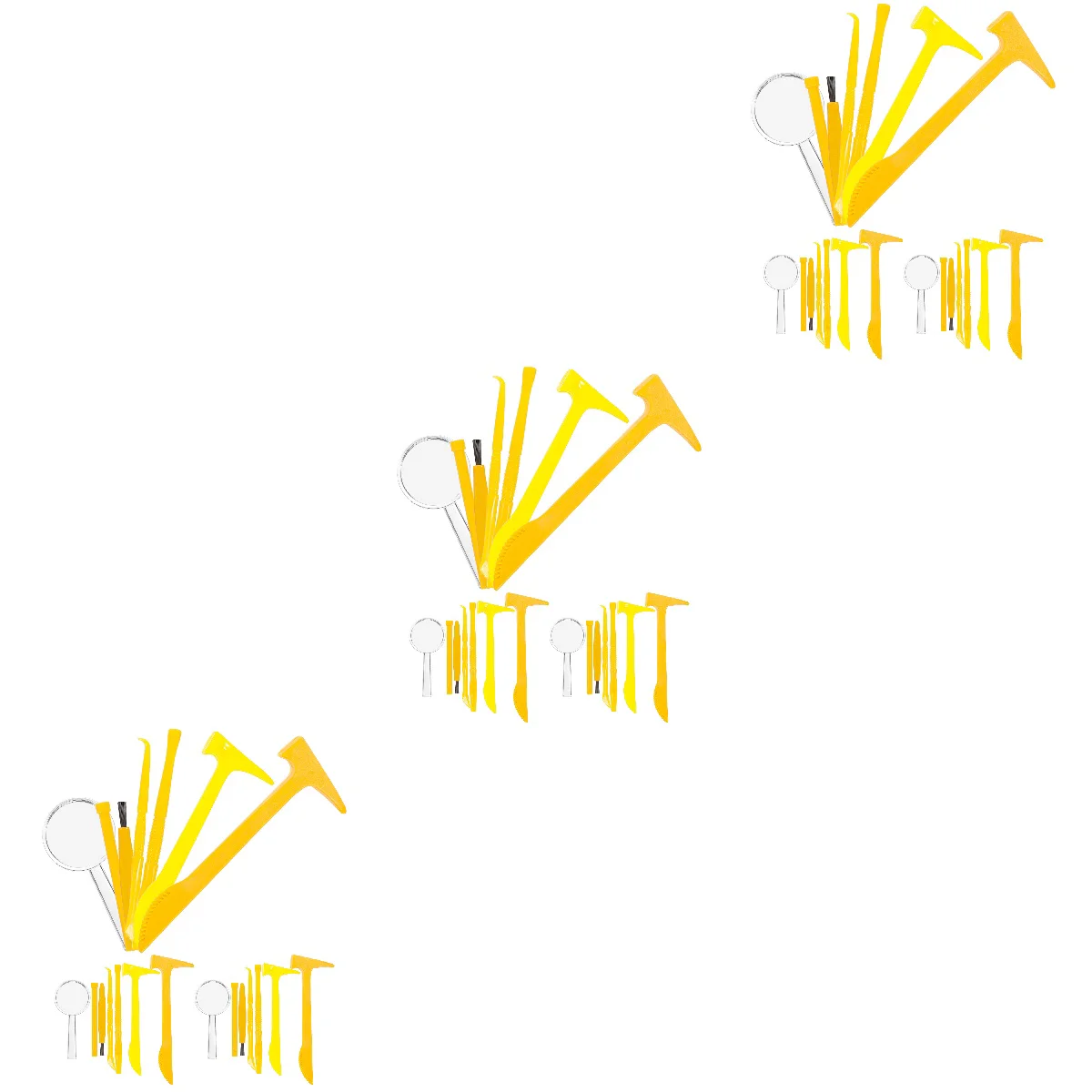 

63 pcs Digging Tools Excavation Toy Small Digging Brush Chisel Hammer Learning Toy Tools