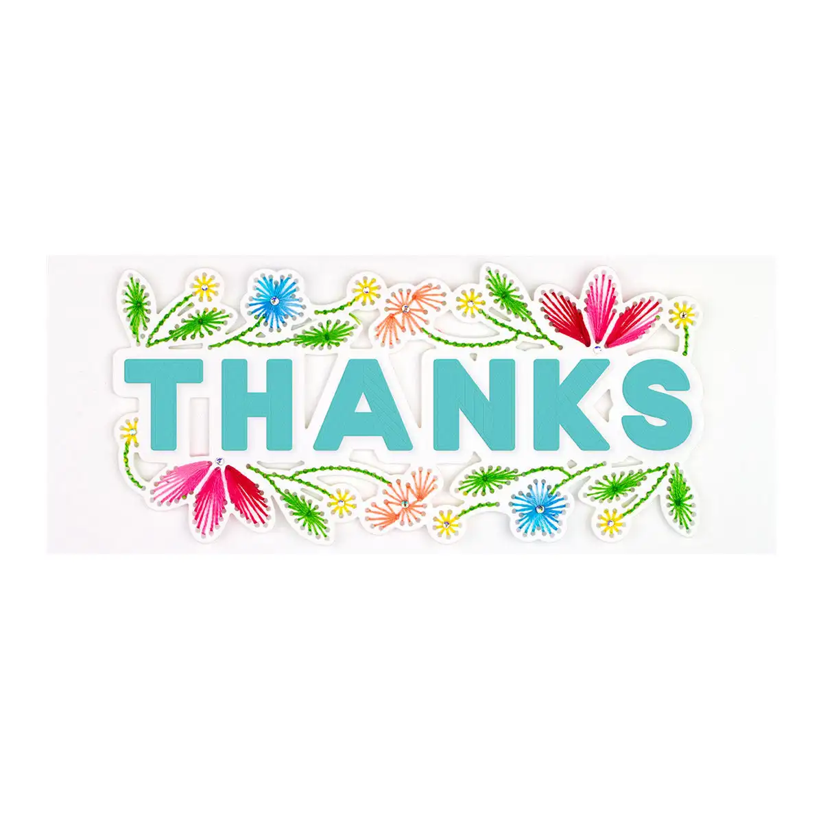 

Stitched Thanks Metal Cutting Dies For Decorating Scrapbooking Diy Paper Card Album Mould Embossing Craft 2023 New Arrivals