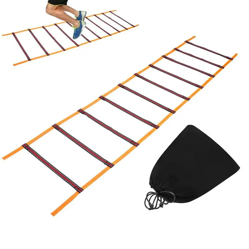 

Training Agility Ladder Portable Speed Training Equipment 10 Rungs Fitness Tool With Carry Bag Outdoor & Indoor Speed Jumping