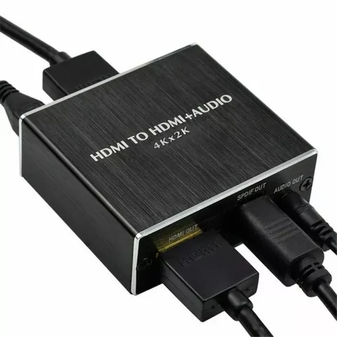 HDMI аудиоэкстрактор 4K HDMI-HDMI с оптическим TOSLINK SPDIF + 3,5 мм