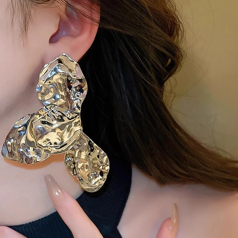 Модные летние цветочные элементы темпераментные серьги допамин стиль подходит