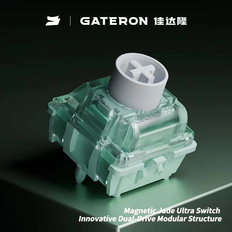Фото Магнитный переключатель GATERON Jade Ultra, линейный, с регулируемым предварительным ходом, эффект датчика Холла HE для магнитных клавиатур, игр и офиса №2