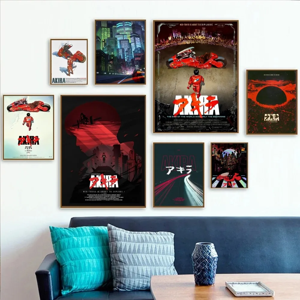 1 шт. кинопостер Akira 1988 Плакаты HD для домашней комнаты бара кафе Декор искусство