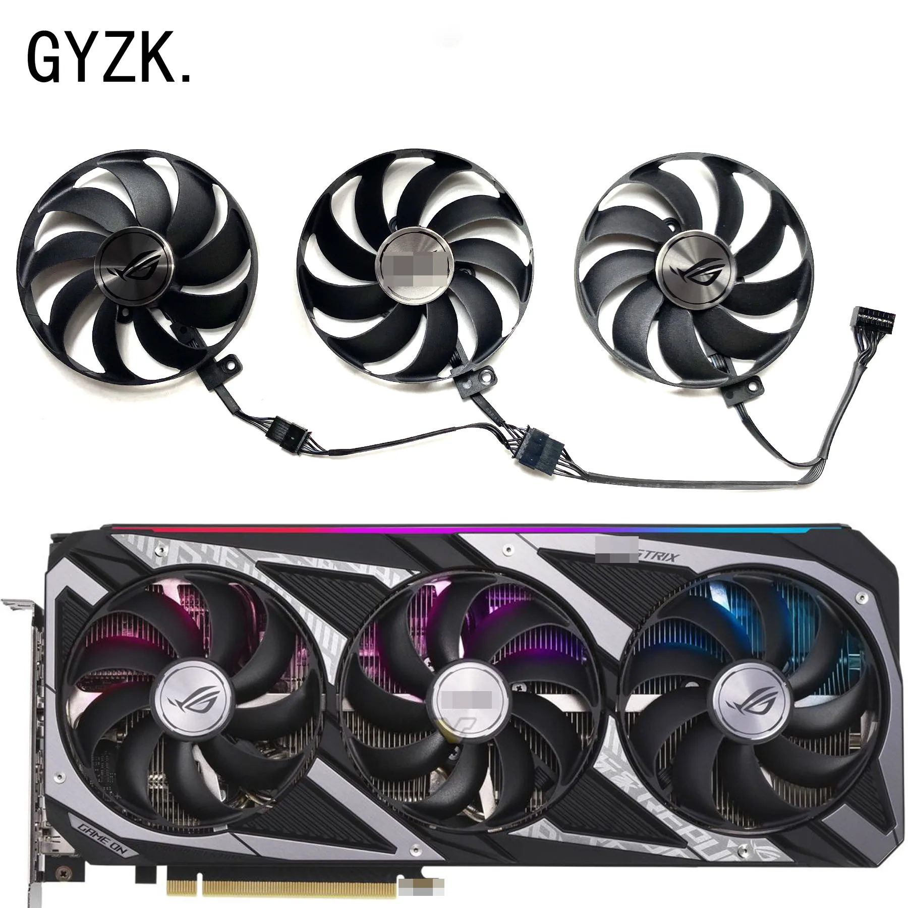 Новый сменный вентилятор для видеокарты ASUS GeForce RTX3050 3060 8 Гб ROG STRIX CF9010U12S