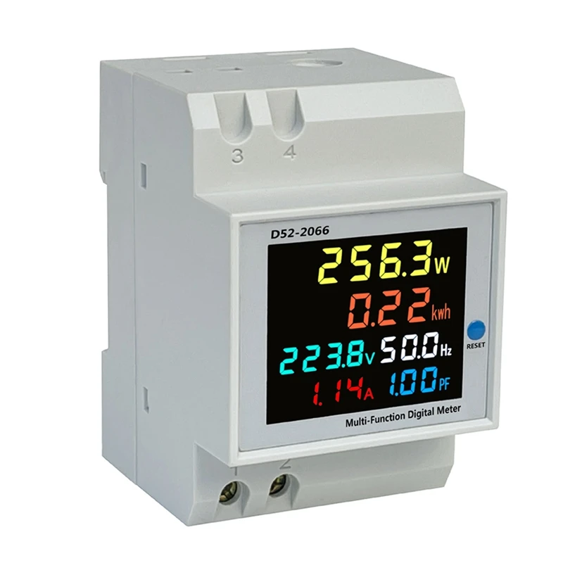 

1 Piece Din Rail Digital Electric Meter KWH Electric Energy Frequency Meter AC40-300V