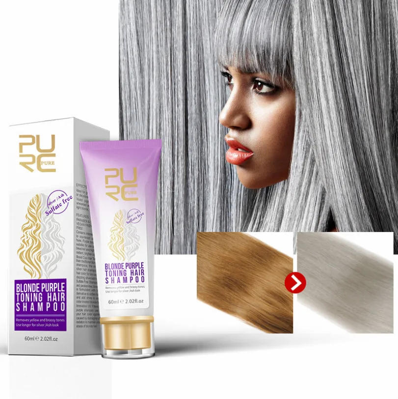 

hair shampoo, blonde and purple color, remove yellow and flashy shades for silver ash, purple hair shampoo, hot sale