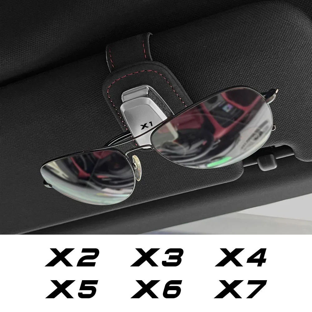 

Автомобильный держатель для солнцезащитных очков, клипса для BMW X3, F25, G01, X4, F26, G02, X5, E70, F15, G05, X6, E71, F16, G06, X1, E84, F48, X2, F39, X7, G07, автомобильные аксессу...