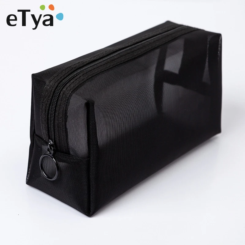 

ETya Women Transparent Cosmetic Bag Travel Function Makeup Case Zipper Make Up Organizer Storage Pouch Toiletry Beauty Wash Bag
