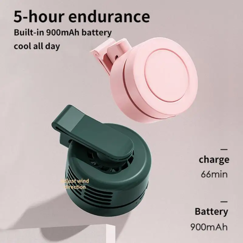 

Portable Hanging Clip Small Fan Three Windshields Air Conditioning Mini Desktop Fan Leafless Fans 360 Air Supply Clip Design