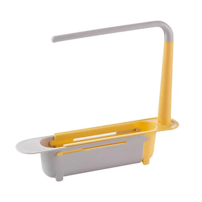 

Sink Drain Soap Sponge Holder Telescopic Storage Basket Sink Shelf Kitchen Gadgets Accessories Tool Kitchen Sinks Organizer