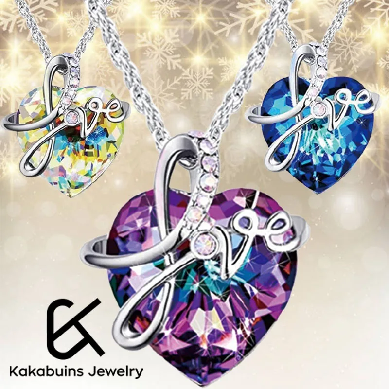 

Fashion Classic Ladies Heart-Shaped Letter Necklace Pendant Love Ladies Accessories Valentine's Day Gifts Souvenir Jewelry