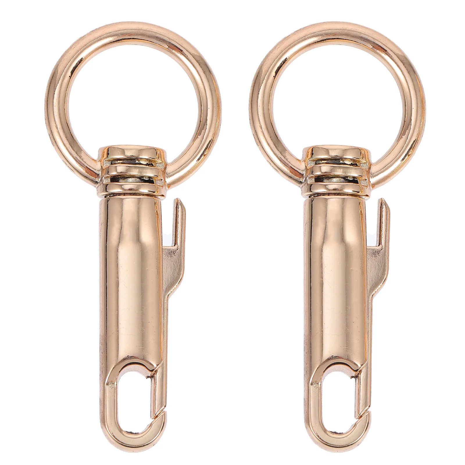 

2 Pcs Bag Hook Key Chain Pendants Trigger Buckles Leash DIY Snap Metal Jewelry Connectors Clip Claw Clasp Suitcase Accessory